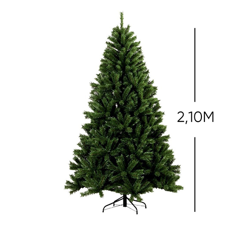 ARVORE NORUEGA VERDE 210CM 1086 GALHOS NATAL