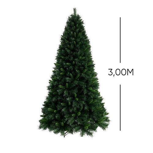 ARVORE IRLANDESA VERDE 300CM 2086 GALHOS NATAL