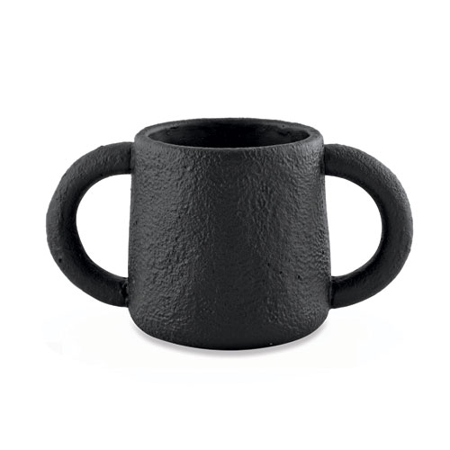 CACHEPOT PRETO EM CIMENTO-VASOS